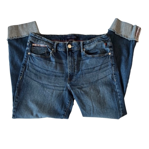 TOMMY HILFIGER Women's Skinny Blue Jeans Size 12 - Picture 2 of 13